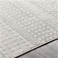 SURYA PISA COLLECTION Nowoczesny dywan pokojowy w stylu BOHO SKANDI etniczny szary 152x220 cm - obrazek 5