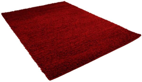CARPET CITY SHAGGY 500 nowoczesny gładki dywan pokojowy shaggy, jednokolorowy, przytulny. Czerwony. 230x320 cm - obrazek 4