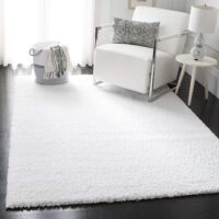PUSZYSTY DYWAN SAFAVIEH AUGUST WHITE biały, śnieżnobiały kudłaty shaggy 90x150 cm