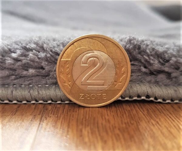 NOWOCZESNY PRZYTULNY GŁADKI MIĘKKI DYWAN DO SALONU jednokolorowy jasnoszary szary popielaty - obrazek 6