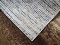 NOWOCZESNY DYWAN DO SALONU VERCAI RUGS szary beżowy w paski 200x290 cm - obrazek 10