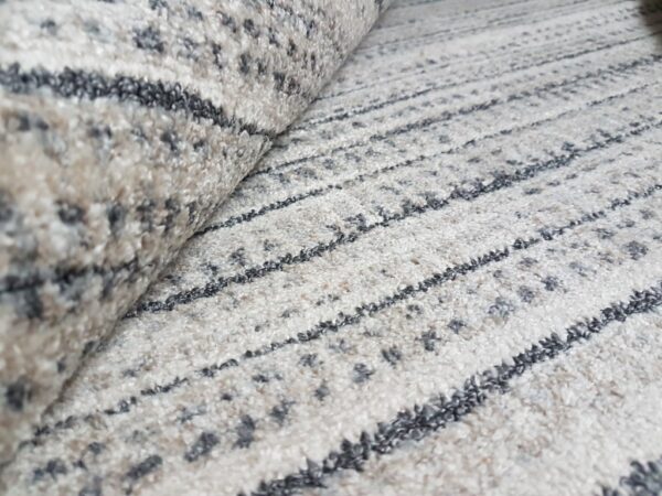 NOWOCZESNY DYWAN DO SALONU VERCAI RUGS szary beżowy w paski 200x290 cm - obrazek 9