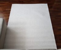NOWOCZESNY PRZYTULNY DYWAN Z PŁASKIM SPLOTEM. Styl ETNICZNY BOHO SKANDYNAWSKI kremowy ecru 150x200 cm - obrazek 8
