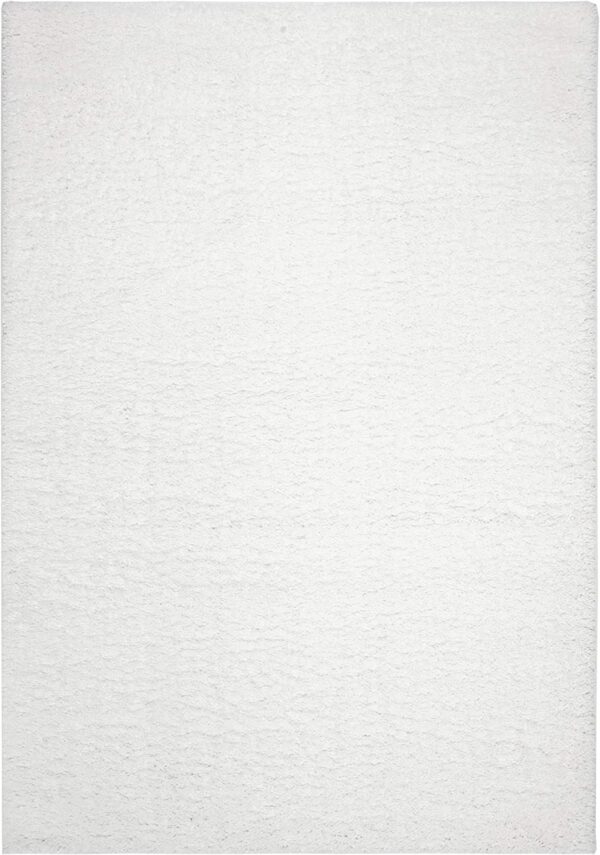 PUSZYSTY DYWAN SAFAVIEH AUGUST WHITE biały, śnieżnobiały kudłaty shaggy 90x150 cm - obrazek 6