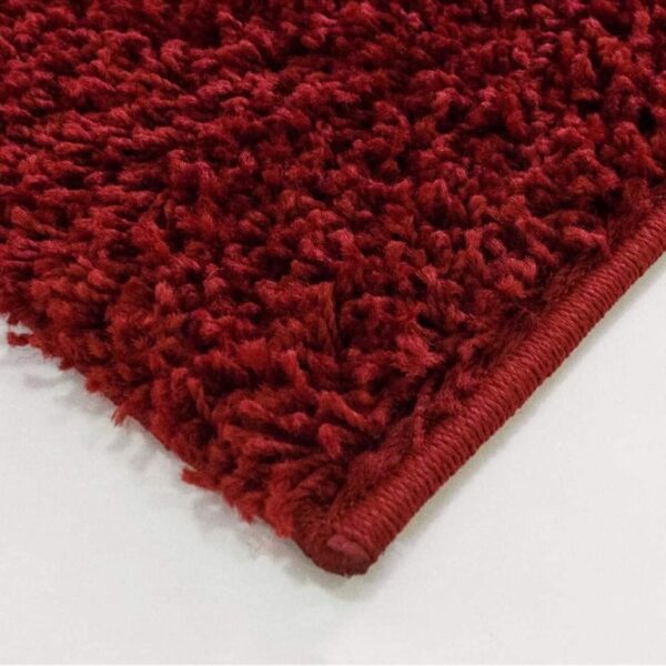 CARPET CITY SHAGGY 500 nowoczesny gładki dywan pokojowy shaggy, jednokolorowy, przytulny. Czerwony. 230x320 cm - obrazek 2