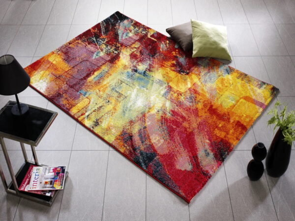 NOWOCZESNY ABSTRAKCYJNY KOLOROWY dywan do salonu HAPPINESS NEW BRUSH czerwony 200x290 cm - obrazek 11