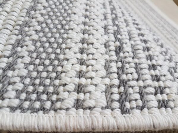 Przytulny etniczny PLECIONY DYWAN SZNURKOWY w stylu BOHO skandynawski kremowy szary 80x130 - obrazek 8