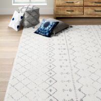 ETNICZNY MAROKAŃSKI DYWAN DO SALONU W STYLU BOHO SKANDI VINTAGE szary Bodrum 240x305cm - obrazek 12