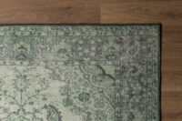 ORIENTALNY KLASYCZNY TRADYCYJNY SZENILOWY DYWAN DO SALONU w postarzanym stylu vintage zielony butelkowa zieleń ARTLOOP BLUES - obrazek 4