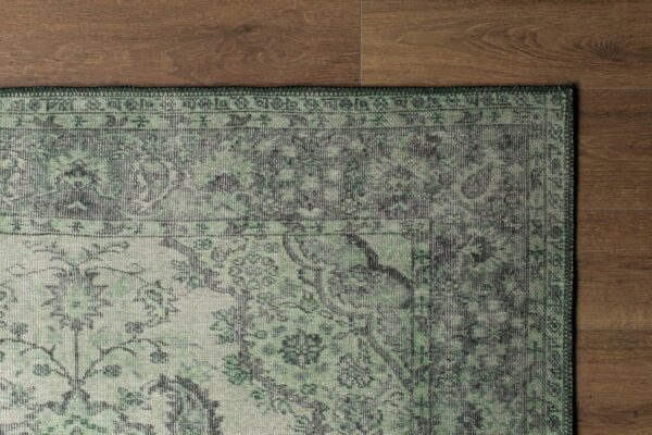 ORIENTALNY KLASYCZNY TRADYCYJNY SZENILOWY DYWAN DO SALONU w postarzanym stylu vintage zielony butelkowa zieleń ARTLOOP BLUES - obrazek 4