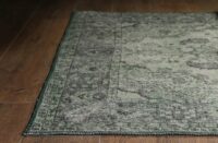 ORIENTALNY KLASYCZNY TRADYCYJNY SZENILOWY DYWAN DO SALONU w postarzanym stylu vintage zielony butelkowa zieleń ARTLOOP BLUES - obrazek 6
