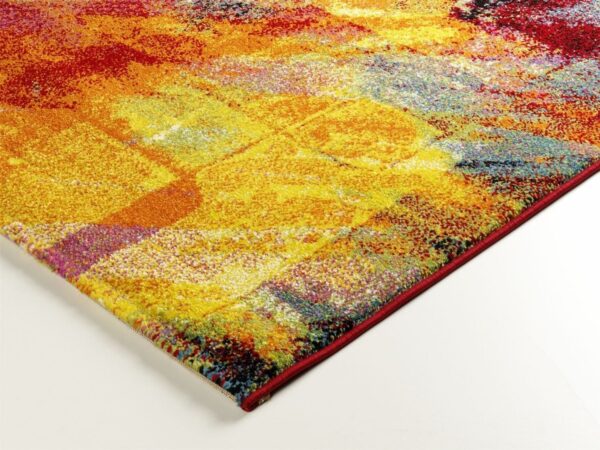 NOWOCZESNY ABSTRAKCYJNY KOLOROWY dywan do salonu HAPPINESS NEW BRUSH czerwony 200x290 cm - obrazek 9