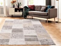 ELEGANCKI Dywan do salonu SANAT HALI HARMONY PATCHWORK orientalny kremowy beżowy złoty 160x220 cm - obrazek 7