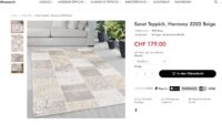 ELEGANCKI Dywan do salonu SANAT HALI HARMONY PATCHWORK orientalny kremowy beżowy złoty 160x220 cm - obrazek 10