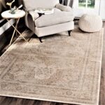 NOWOCZESNY WISKOZOWY Dywan do salonu orientalny perski SAFAVIEH VINTAGE kremowy beżowy brązowy 160x230 cm