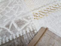 ELEGANCKI Dywan do salonu SANAT HALI HARMONY PATCHWORK orientalny kremowy beżowy złoty 160x220 cm - obrazek 8
