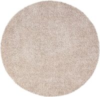 OKRĄGŁY NOWOCZESNY PUSZYSTY SHAGGY dywan pokojowy beżowy 200x200 cm - obrazek 4