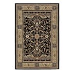 EGIPSKI EKSKLUZYWNY KLASYCZNY TRADYCYJNY ORIENTALNY PERSKI DYWAN DO SALONU granatowy beżowy złoty 160x230 cm