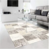 ELEGANCKI Dywan do salonu SANAT HALI HARMONY PATCHWORK orientalny kremowy beżowy złoty 160x220 cm - obrazek 5