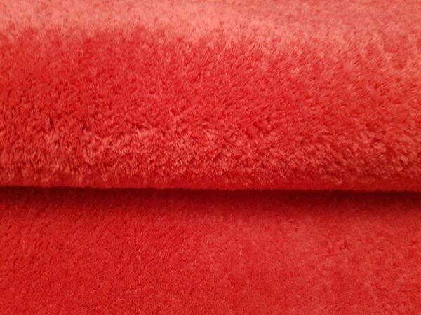 NOWOCZESNY PRZYTULNY GŁADKI MIĘKKI DYWAN DO SALONU jednokolorowy czerwony DINARSU LOFT 120x170 cm - obrazek 3