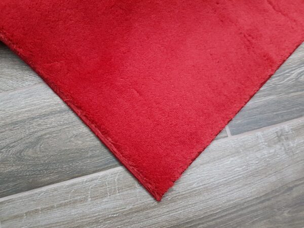 NOWOCZESNY PRZYTULNY GŁADKI MIĘKKI DYWAN DO SALONU jednokolorowy czerwony DINARSU LOFT 120x170 cm - obrazek 11