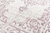 ORIENTALNY DYWAN TKANY NA PŁASKO SZNURKOWY MANDALA kremowy różowy fioletowy NORTHRUGS TILOS 160x230 cm - obrazek 14