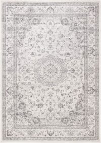 ORIENTALNY KLASYCZNY PERSKI WISKOZOWY Dywan do salonu SAFAVIEH ATLAS szary kremowy 183x274 cm - obrazek 2