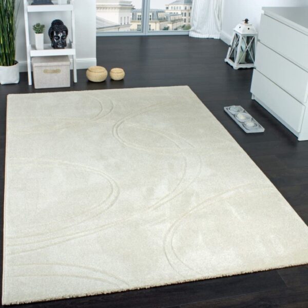 NOWOCZESNY ELEGANCKI WYCINANY dywan do salonu PACO HOME BRILLANCE kremowy ecru 160x230 cm - obrazek 10