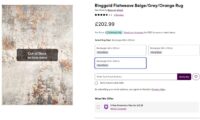 IMPRESIONISTYCZNY NOWOCZESNY DYWAN DO SALONU miekki lśniacy włos w stylu glamour szary pomarańczowy kremowy niebieski TAPISO VENEZIA 200x300 cm - obrazek 12