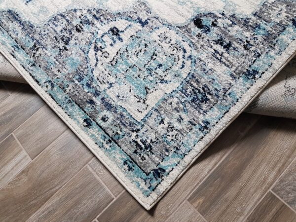 ORIENTALNY BAROKOWY DYWAN POKOJOWY medalion mandala SAFAVIEH MADISON granatowy szary 200x300 cm - obrazek 2