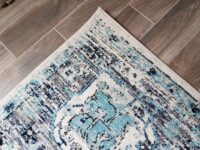 ORIENTALNY BAROKOWY DYWAN POKOJOWY medalion mandala SAFAVIEH MADISON granatowy szary 200x300 cm - obrazek 11