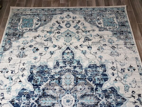 ORIENTALNY BAROKOWY DYWAN POKOJOWY medalion mandala SAFAVIEH MADISON granatowy szary 200x300 cm - obrazek 12