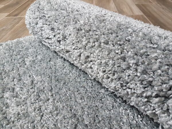 NOWOCZESNY BARDZO PUSZYSTY DYWANIK POKOJOWY szary stalowy BALTA LUXURY SHAGGY GREY 80x150 cm - obrazek 8
