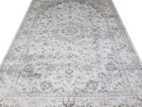 ORIENTALNY KLASYCZNY PERSKI WISKOZOWY Dywan do salonu SAFAVIEH ATLAS szary kremowy 183x274 cm - obrazek 8
