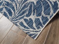 NOWOCZESNY DYWAN SZNURKOWY wewnętrzny zewnętrzny liście niebieski granatowy szary CARPET CITY OUTDOOR 160x230 cm - obrazek 9