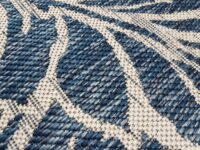 NOWOCZESNY DYWAN SZNURKOWY wewnętrzny zewnętrzny liście niebieski granatowy szary CARPET CITY OUTDOOR 160x230 cm - obrazek 5