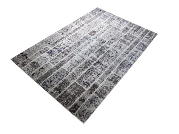 NOWOCZESNY DYWAN POKOJOWY w stylu Boho Chic szary granatowy wielokolorowy SAFAVIEH MONACO MNC216G 160x230 cm - obrazek 11
