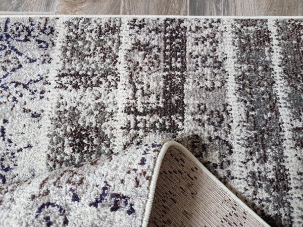 NOWOCZESNY DYWAN POKOJOWY w stylu Boho Chic szary granatowy wielokolorowy SAFAVIEH MONACO MNC216G 160x230 cm - obrazek 3