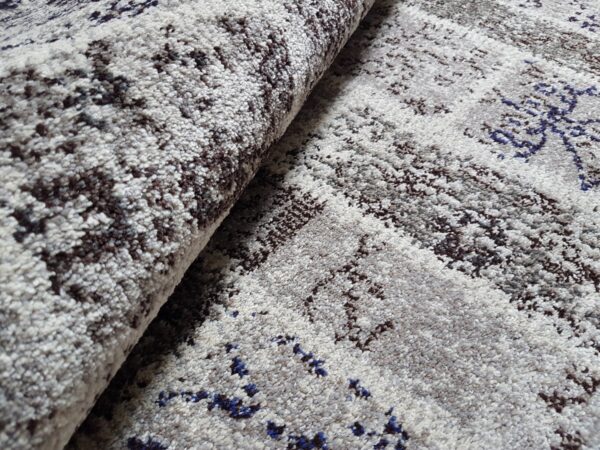 NOWOCZESNY DYWAN POKOJOWY w stylu Boho Chic szary granatowy wielokolorowy SAFAVIEH MONACO MNC216G 160x230 cm - obrazek 12