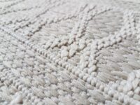 NOWOCZESNY BELGIJSKI DWUPOZIOMOWY DYWAN SZNURKOWY kremowy beżowy etniczny boho NYLAND 200x290 cm - obrazek 11