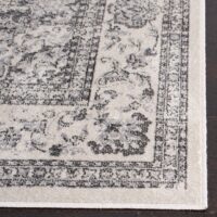 ORIENTALNY KLASYCZNY PERSKI WISKOZOWY Dywan do salonu SAFAVIEH ATLAS szary kremowy 183x274 cm - obrazek 3