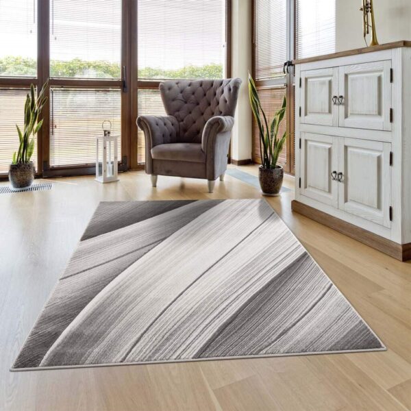 NOWOCZESNY MINIMALISTYCZNY ABSTRAKCYJNY dywan pokojowy szary srebrny CARPET COTY NOA 120x170 cm - obrazek 13