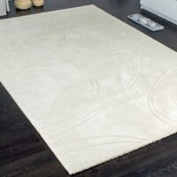 NOWOCZESNY ELEGANCKI WYCINANY dywan do salonu PACO HOME BRILLANCE kremowy ecru 160x230 cm - obrazek 2
