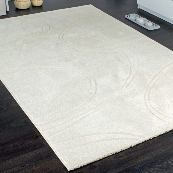 NOWOCZESNY ELEGANCKI WYCINANY dywan do salonu PACO HOME BRILLANCE kremowy ecru 160x230 cm - obrazek 2