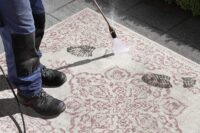 ORIENTALNY DYWAN TKANY NA PŁASKO SZNURKOWY MANDALA kremowy różowy fioletowy NORTHRUGS TILOS 160x230 cm - obrazek 6