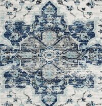 ORIENTALNY BAROKOWY DYWAN POKOJOWY medalion mandala SAFAVIEH MADISON granatowy szary 200x300 cm - obrazek 5