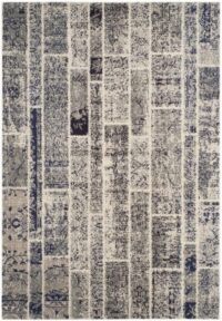 NOWOCZESNY DYWAN POKOJOWY w stylu Boho Chic szary granatowy wielokolorowy SAFAVIEH MONACO MNC216G 160x230 cm - obrazek 2