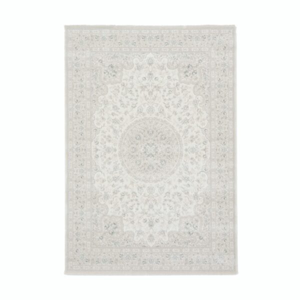 ELEGANCKI ORIENTALNY PERSKI KLASYCZNY DYWAN DO SALONU w stylu vintage BALTA OPUS kremowy ecru turkusowy 140x200 cm - obrazek 15