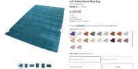 NOWOCZESY LUKSUSOWY LIFESTYLOWY DYWAN SHAGGY niebieski turkusowy granatowy benzyna ESPRIT HOME LOFT PETROL BLUE 160x230 cm - obrazek 11