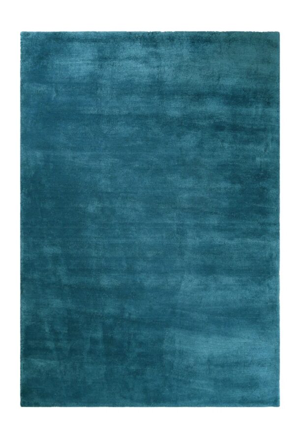 NOWOCZESY LUKSUSOWY LIFESTYLOWY DYWAN SHAGGY niebieski turkusowy granatowy benzyna ESPRIT HOME LOFT PETROL BLUE 160x230 cm - obrazek 7